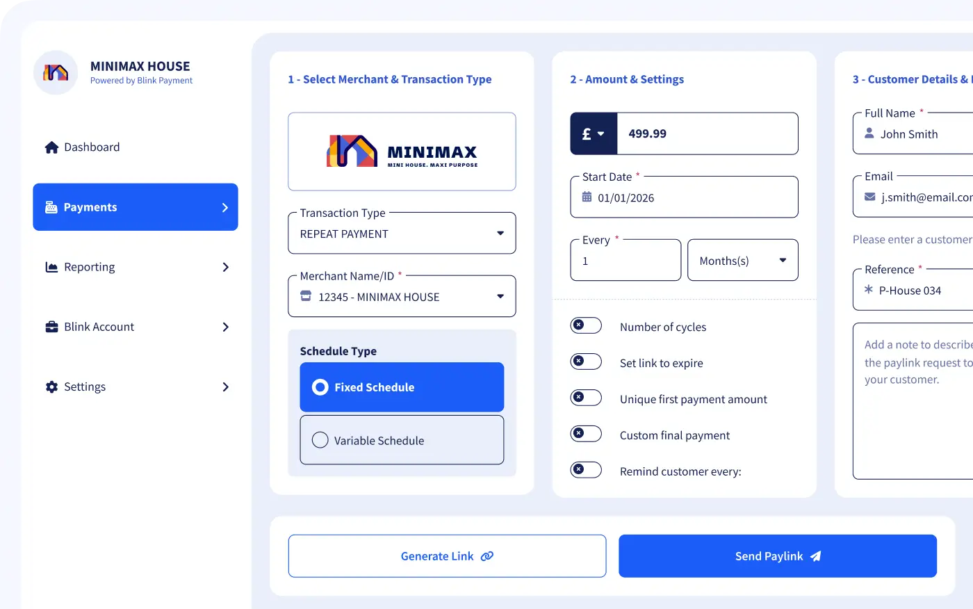 Repeat payments 